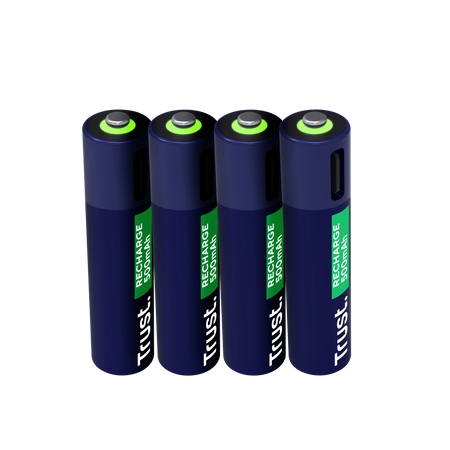 Trust Pack de 4 Pilas Recargables 500 mAh AAA