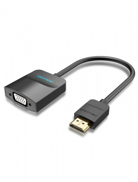 Vention Conversor HDMI Macho a VGA Hembra - 0.15m - Color Negro