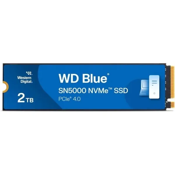 WD Blue SN5000 Disco Duro Solido SSD 2TB M2 PCI Express 4.0 NVMe Gen4 TCL 3D NAND