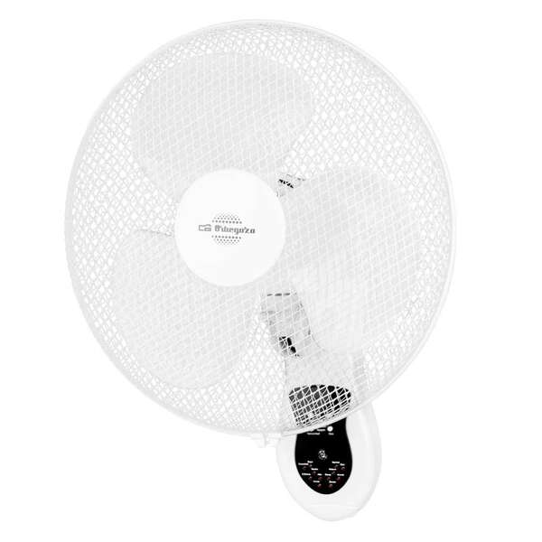 Orbegozo WF 0242 Ventilador de Pared Practico y Seguro - Aspas de 40cm - 3 Velocidades - Cabezal Osc