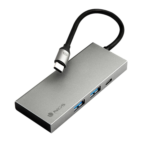 NGS Wonder Dock 4 Pro 4 en 1 Hub USB-C - 2x USB 3.0, 1x USB-C PD 100W, 1x HDMI - Admite Resoluciones