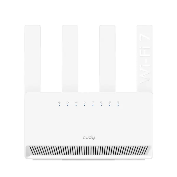 Cudy Router WiFi 7 Gigabit Dual Band BE3600 - Velocidad hasta 1000Mbps - 4 Puertos - 4 Antenas Fijas