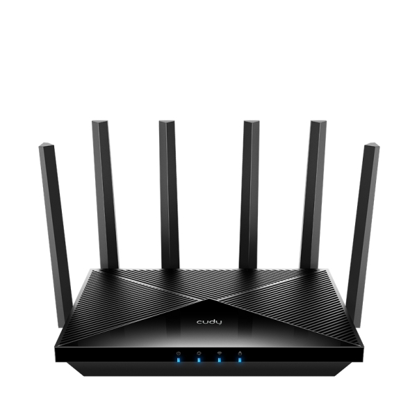 Cudy Router WiFi 7 Dual Band Gigabit BE6500 - Velocidad hasta 1000Mbps - 4 Puertos - 4 Antenas Fijas