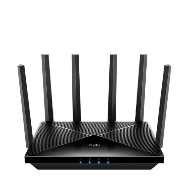 Cudy Router WiFi 7 2.5G Dual Band BE6500 - Velocidad hasta 1000Mbps - 4 Puertos - 6 Antenas Fijas de