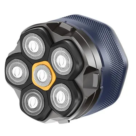 XO Afeitadora Rotatoria - 6 Cuchillas Flexibles - Uso a una Mano - Cabezal Magnetico - Bateria 1400m