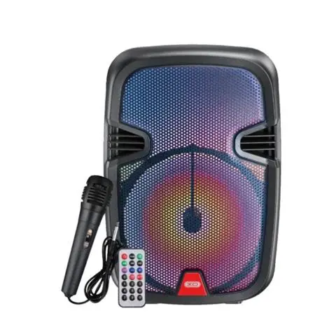 XO F51 Altavoz Karaoke - Bluetooth 5.0 - 10W - Funcion TWS - Iluminacion RGB - Microfono con Cable -