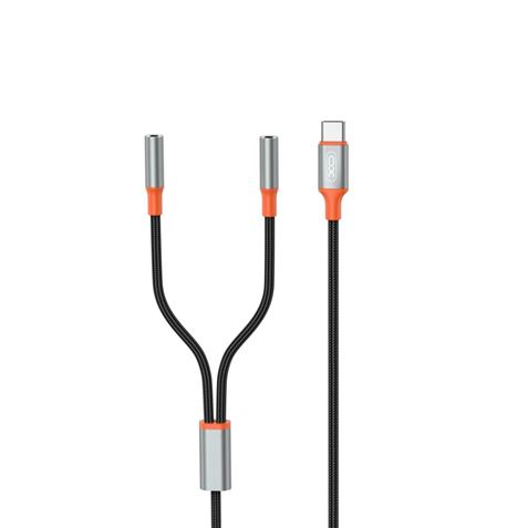XO Divisor de Audio Estereo Bidireccional - Ideal para Usar 2 Auriculares a La Vez - Cable 1M - Colo