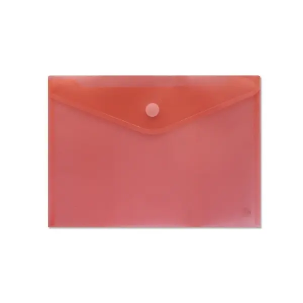 Sobre Portadocumentos A4 - Cierre de Velcro - Fabricado en Polipropileno - Medidas 325x230mm - Rojo 