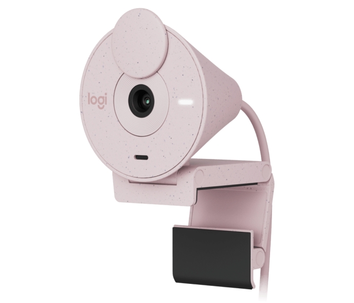 Logitech Brio 300 Webcam Full HD - 2 Megapixeles - Campo Visual 70º - Color Rosado