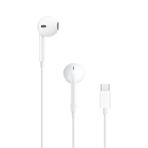 Apple EarPods Auriculares Binaurales USB-C - Microfono Integrado - Control de Volumen - Color Blanco