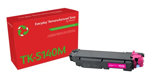 Xerox Everyday Kyocera TK5140 Magenta Cartucho de Toner Remanufacturado - Reemplaza 1T02NRBNL0/TK514