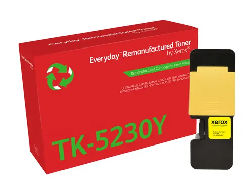 Xerox Everyday Kyocera TK5220/TK5230 Amarillo Cartucho de Toner Remanufacturado - Reemplaza 1T02R9AN