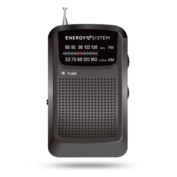 Energy Sistem Pocket Radio Portatil Analogica FM/AM - Entrada Jack 3.5mm - Antena Telescopica - Alim