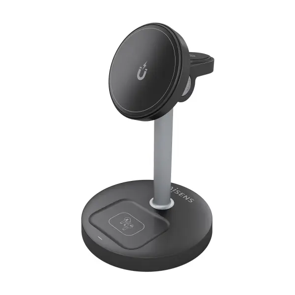 Aisens Cargador Inalambrico 15W - USB-C - Protocolo Qi2 - Moviles, Apple Watch y Auriculares - Prote