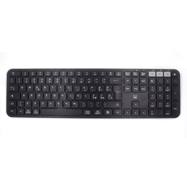 Ewent Teclado Inalambrico - Modo Ahorro de Energia - Disposicion Italiana QWERTY IT - 1x Bateria AAA
