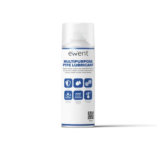 Ewent Spray Lubricante - 400ml - Antifriccion - PTFE - Color Transparente