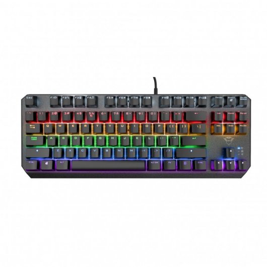Trust Gaming GXT 834 Callaz TKL Teclado Mecanico USB - Teclas Red - Antighosting - Iluminacion RGB -