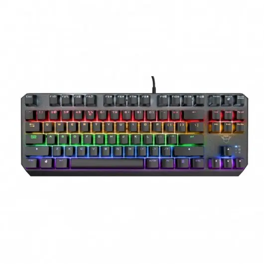 Trust Gaming GXT 834 Callaz TKL Teclado Mecanico USB - Teclas Red - Antighosting - Iluminacion RGB -
