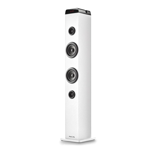 NGS Sky Charm Pro Torre de Sonido Bluetooth 50W - USB, Radio FM, Aux In y Entrada Optica - Funcion B