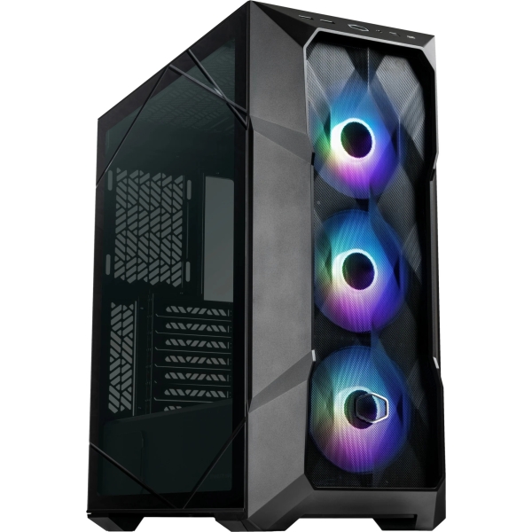 Cooler Master TD500 Mesh V2 Caja Gaming - Frontal MESH - 3 Ventiladores CF120 ARGB - Lateral Vidrio 