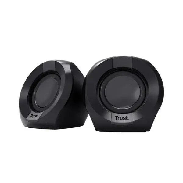 Trust Altavoces 2.0 USB 8W - Entrada y Salida Jack 3.5mm - Cable de 1.30m - Color Negro