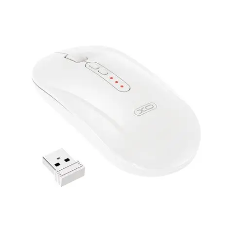 XO M13 Raton Inalambrico - Bluetooth y RF 2.4GHz - 1600DPI - Color Blanco