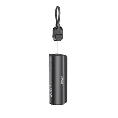 XO PR281 Mini Powerbank 5000Mah - USB-C - Linterna - Color Negro