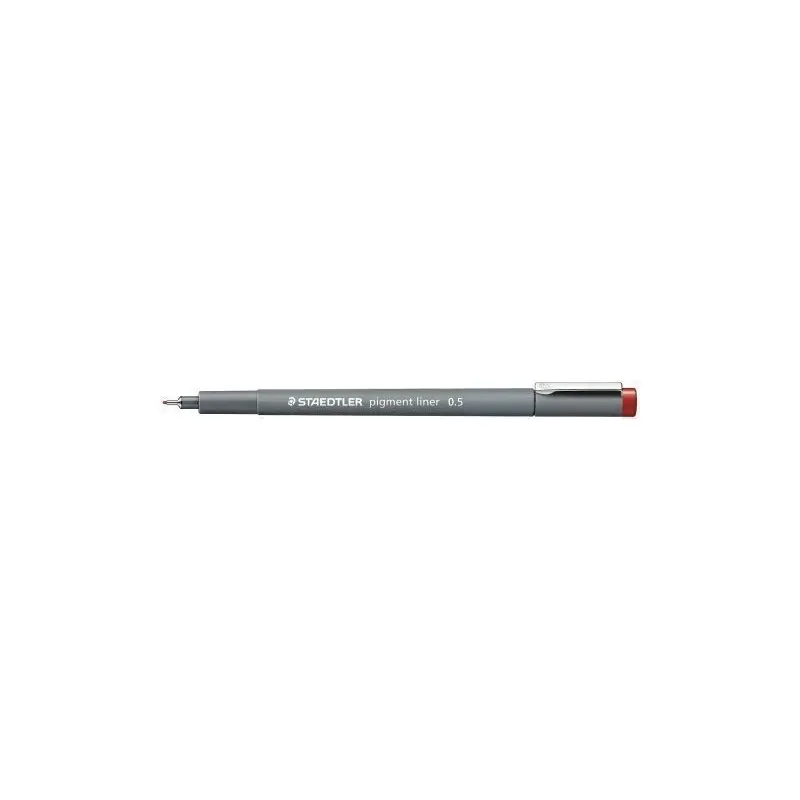 Staedtler Pigment Liner 308 Rotulador Calibrado - Trazo 0.5mm - Secado Rapido - Color Rojo