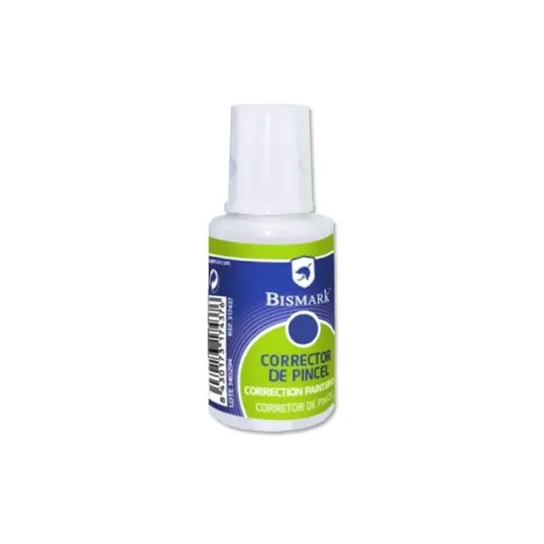 Bismark Liquido Corrector 16ml - Secado Rapido - Aplicador de Pincel - Tama�o Compacto