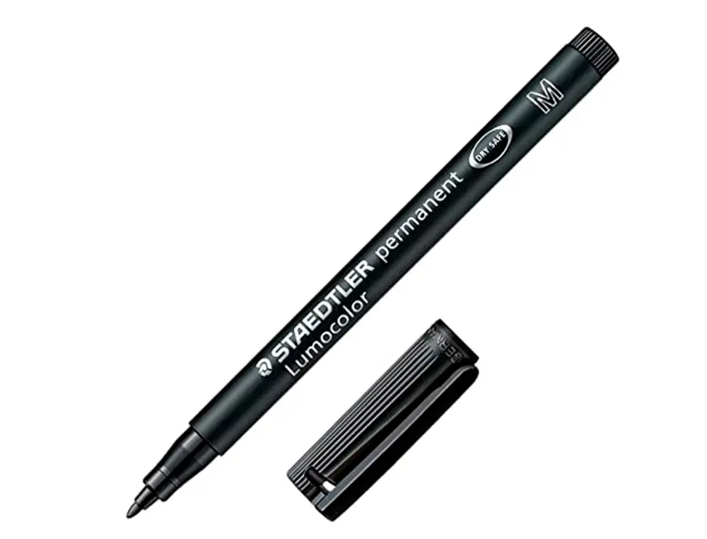 Staedtler Lumocolor 317 Rotulador Permanente - Punta Media Redonda - Trazo 1mm Aprox - Capuchon con 