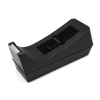 Bismark Portarrollos de Sobremesa para Cintas Adhesivas de hasta 33m - Cuchilla de Acero - Color Neg