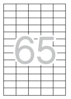 Apli Etiquetas Blancas Permanentes 38 x 21.2mm 25 Hojas