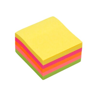 Bismark Taco de 450 Notas Adhesivas 76x76mm - Colores Neon Surtidos