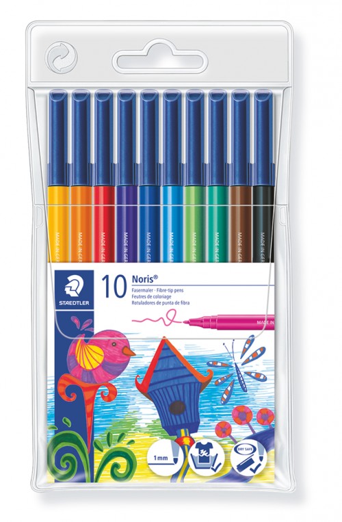 Staedtler Noris 326 Rotulador de Punta de Fibra - Resistente a la Presion - Tinta Base de Agua - Col