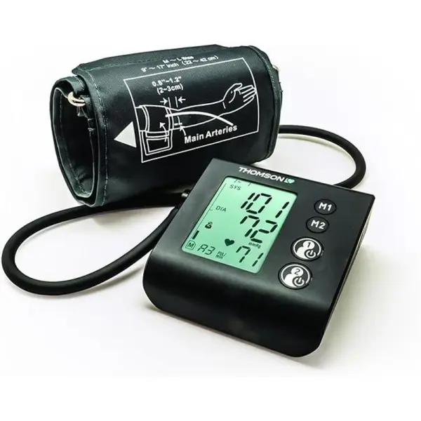 Thomson Cardio A7 Tensiometro de Brazo - Deteccion Arritmia - Memoria 100 Lecturas - 2 Usuarios - Co