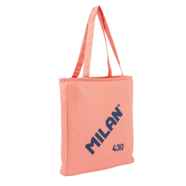 Milan Coleccion 430 Bolso Shopper 7.5L - Tamaño 38x36x6,5cm - Asa Larga 27cm - Tejido 'ripstop' - C
