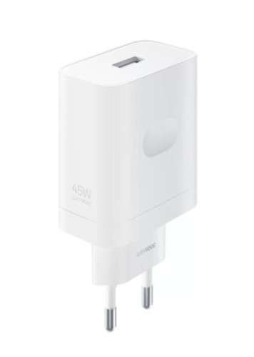 Realme SuperVOOC Cargador de Pared 45W - USB 2.0 - Carga Rapida - Color Blanco