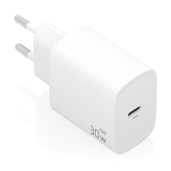 Aisens Cargador GaN 30W - USB-C PD3.0 - Tecnologia AI para Detectar Protocolo y Velocidad de Carga -