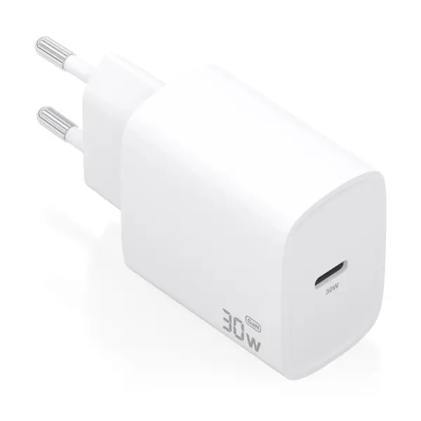 Aisens Cargador GaN 30W - USB-C PD3.0 - Tecnologia AI para Detectar Protocolo y Velocidad de Carga -
