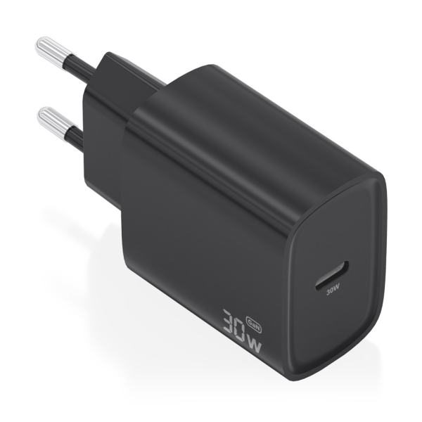 Aisens Cargador GaN 30W - USB-C PD3.0 - Tecnologia AI para Detectar Protocolo y Velocidad de Carga -