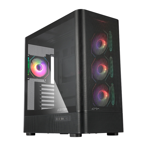 Abysm Danube Sava H500 II Caja Torre ATX, ITX, Micro ATX - Lateral de Cristal Templado - 3.5