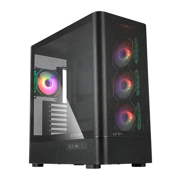 Abysm Danube Sava H500 II Caja Torre ATX, ITX, Micro ATX - Lateral de Cristal Templado - 3.5
