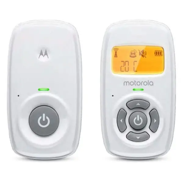 Motorola Nursery AM24 Vigilabebes de Audio - Alcance hasta 300m en Exterior y 50m en Interior - Cone