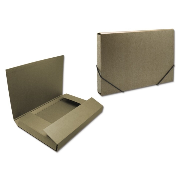 Bismark Carpeta para Proyectos - Medidas 350x230x50mm - Fabricada en Carton - Cierre con Gomas - Col
