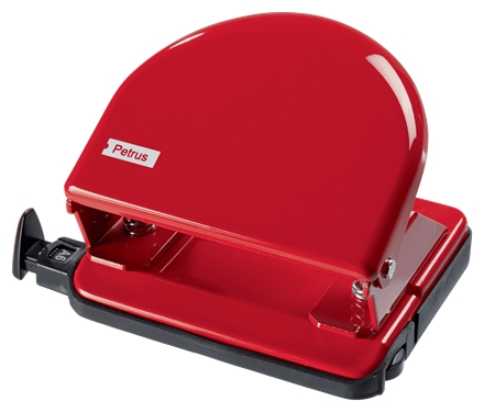 Petrus 52 Taladro Perforador Clasico Metalico - Hasta 20 Hojas - Marcas de Formato - Facil Vaciado -