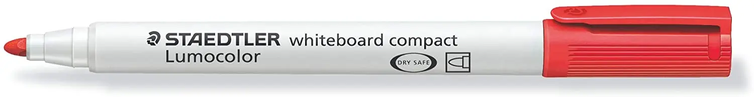 Staedtler Lumocolor 341 Marcador para Pizarra Blanca - Punta Biselada 1 - 2mm Aprox - Secado Rapido 