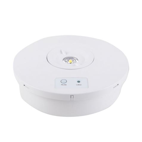 Elbat Luz de Emergencia Sobre Pared - 330 Lumens - 6000K - 2W - Luz Fria - 3 Horas de Autonomia - Ba