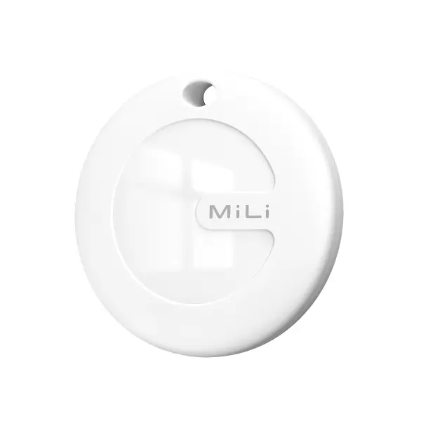 Leotec Easy Tag Blanco + Llavero Negro - Compatible con IOS/Android