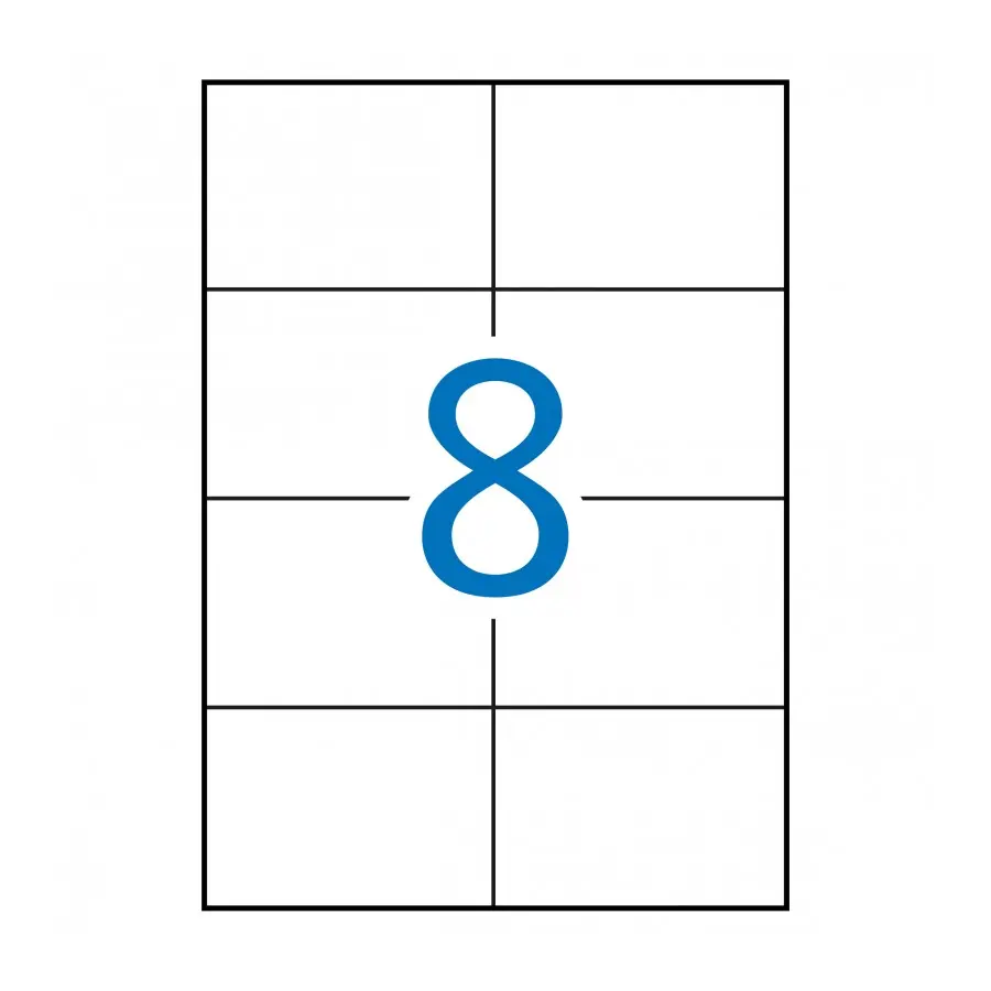 Apli Etiquetas Permanentes Blancas 105 x 74 mm - 100 Hojas