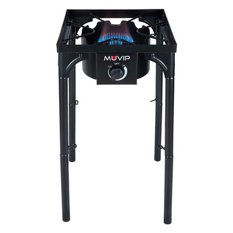 Muvip MV0633 Fogon de Gas Alta Potencia - Quemador de Hierro Fundido - Potencia 4,6kW - Estructura R